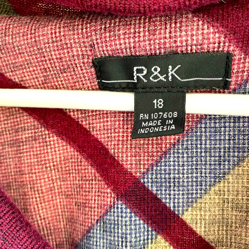 Plaid dress should size 18